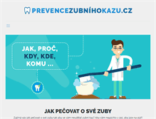 Tablet Screenshot of prevencezubnihokazu.cz